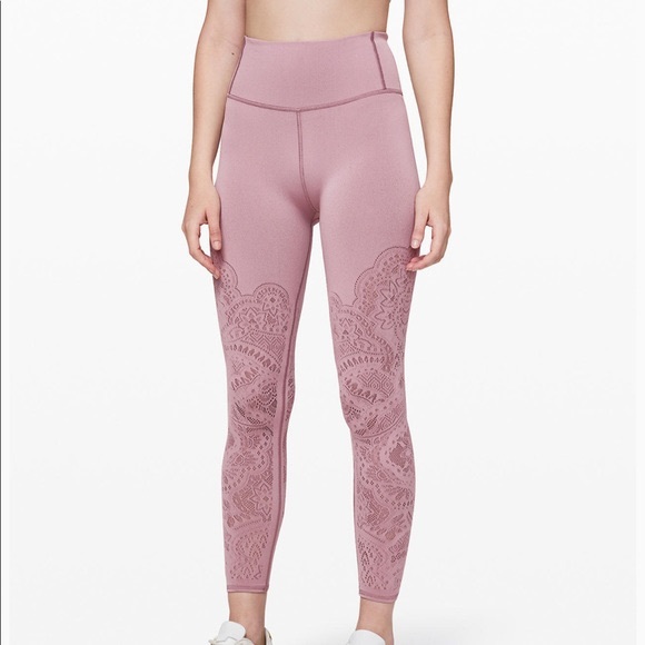 Lululemon Pink Zen Reveal Leggings - Picture 1 of 9